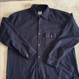 Arpenteur navy men's button down flannel L